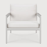 Jack outdoor lounge chair - aluminium - white - Off White fabric