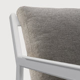 Jack outdoor lounge chair - aluminium - white - Mocha fabric