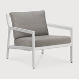 Jack outdoor lounge chair - aluminium - white - Mocha fabric