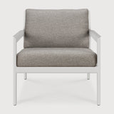 Jack outdoor lounge chair - aluminium - white - Mocha fabric