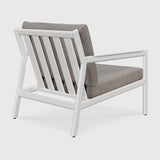Jack outdoor lounge chair - aluminium - white - Mocha fabric