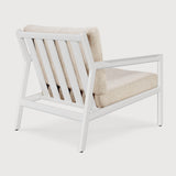 Jack outdoor lounge chair - aluminium - white - Natural fabric