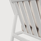 Jack outdoor lounge chair - aluminium - white - Off White fabric