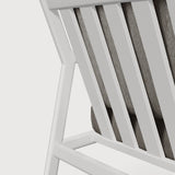 Jack outdoor lounge chair - aluminium - white - Mocha fabric