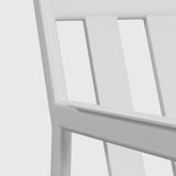 Jack outdoor lounge chair frame - aluminium - white