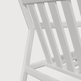 Jack outdoor lounge chair frame - aluminium - white