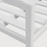 Jack outdoor lounge chair frame - aluminium - white