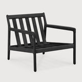 Jack outdoor lounge chair frame - varnished teak - black