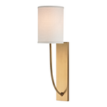 Hudson Valley Lighting Colton Wall Sconce in Aged Brass - Detail Close-Up