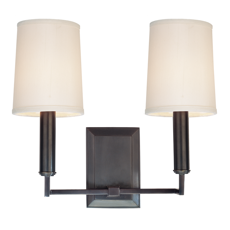Hudson Valley Lighting Clinton Wall Sconce in Old Bronze - Detail Close-Up