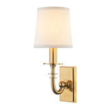 Hudson Valley Lighting Carroll Wall Sconce in Aged Brass - Detail Close-Up