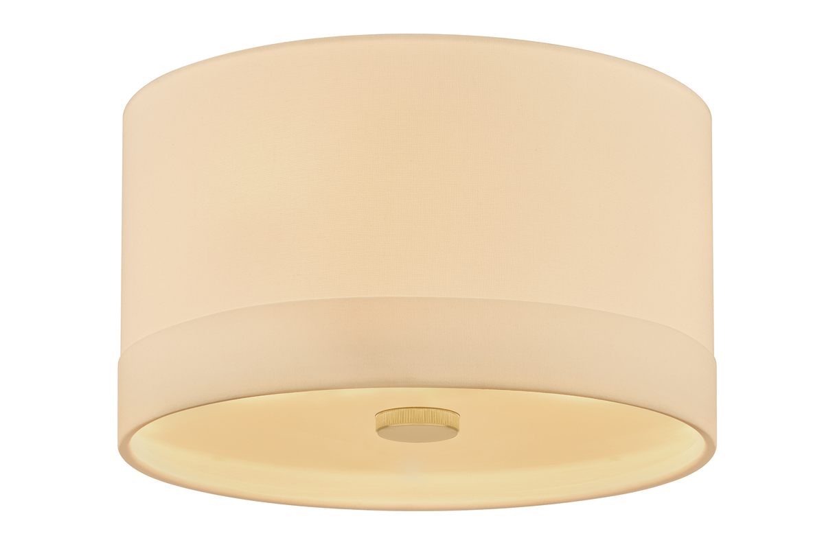 Hudson Valley Lighting Ashland Flush Mount in Aged Brass - Detail Close-Up