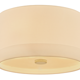 Hudson Valley Lighting Ashland Flush Mount in Aged Brass - Detail Close-Up