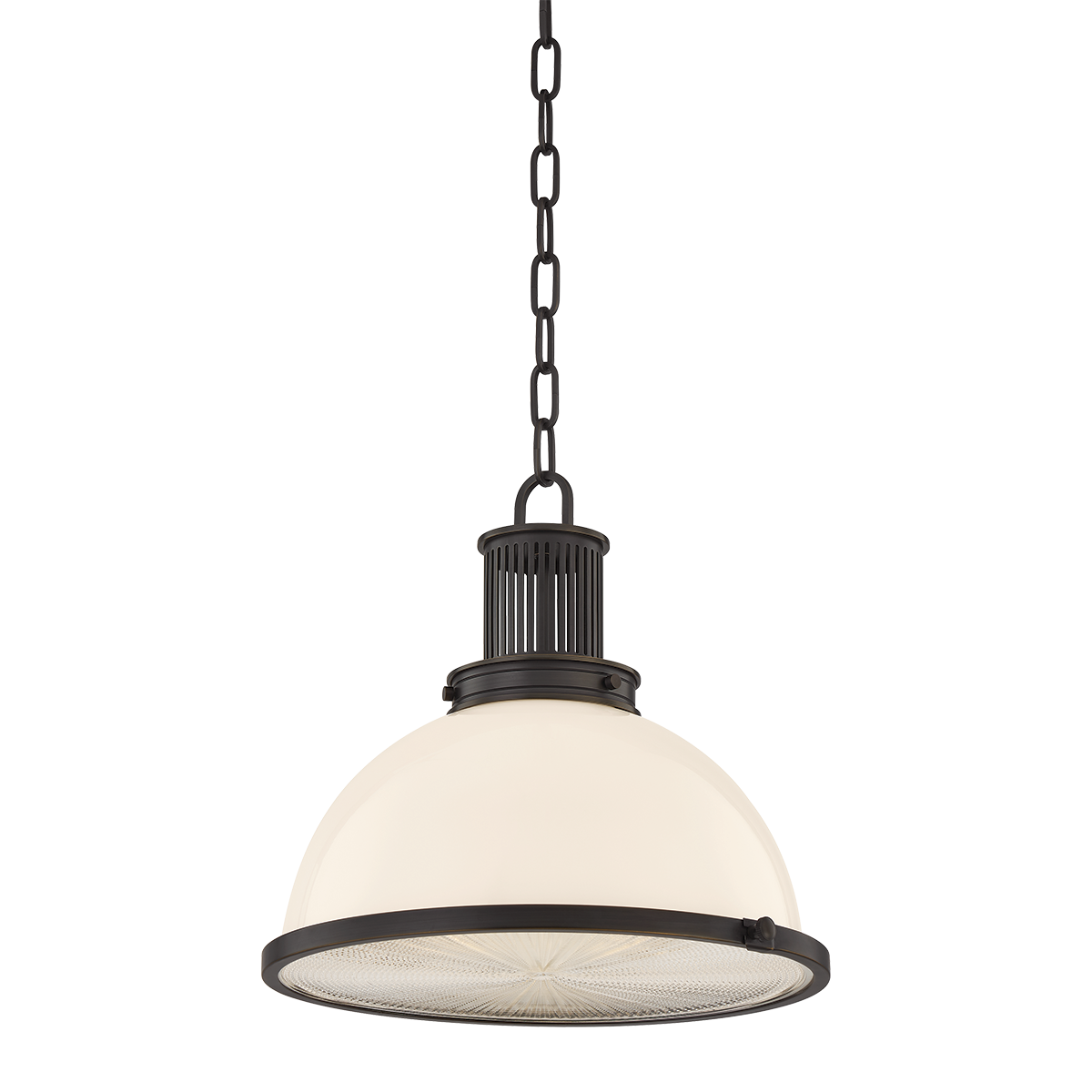 Hudson Valley Lighting Pinesbridge Pendant in Distressed Bronze - Detail Close-Up