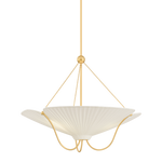 Hudson Valley Lighting Gerhard Pendant in Aged Brass - Detail Close-Up