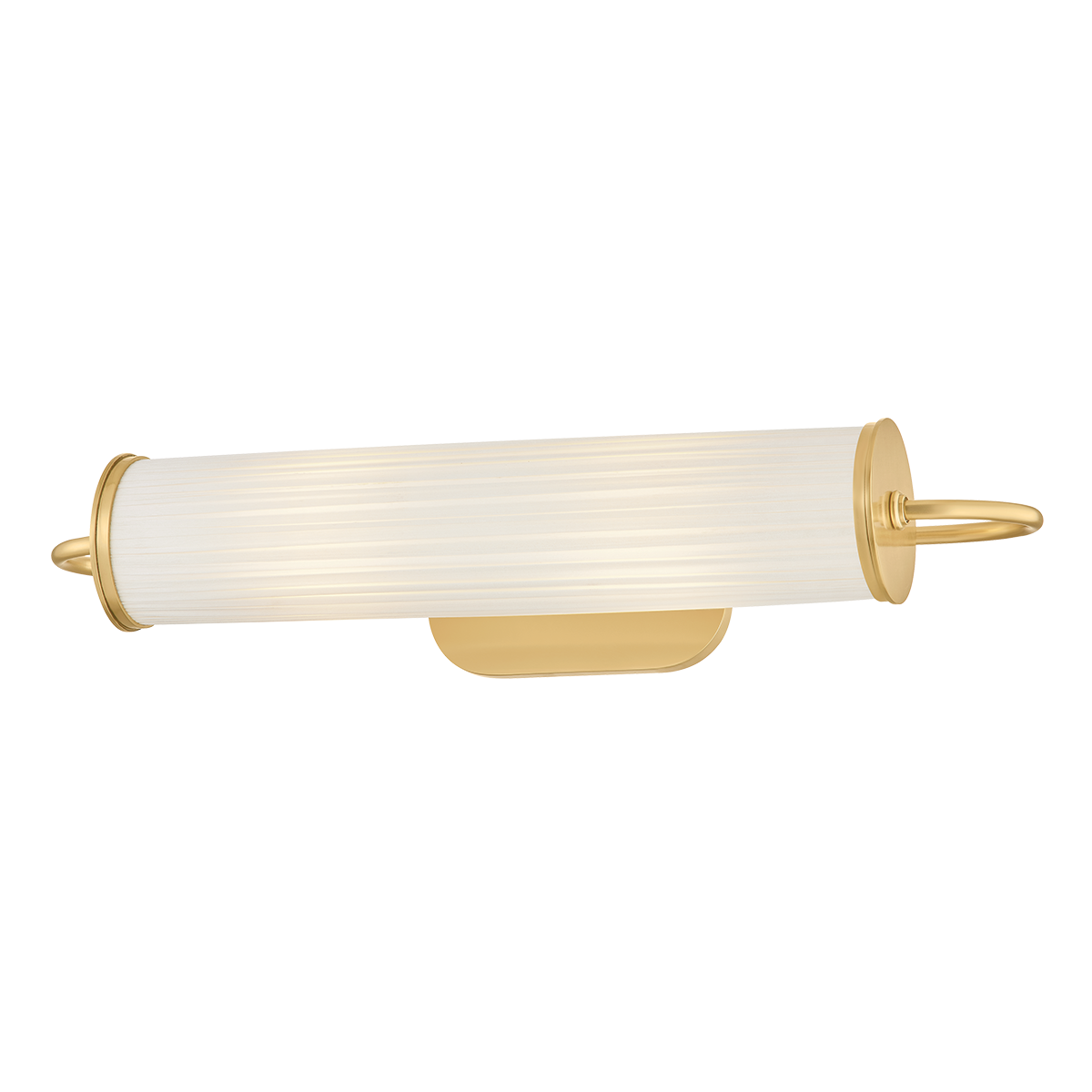Hudson Valley Lighting Elaine Picture Light in Aged Brass - Detail Close-Up
