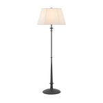 Hudson Valley Lighting Celmins Floor Lamp in Black Iron - Detail Close-Up