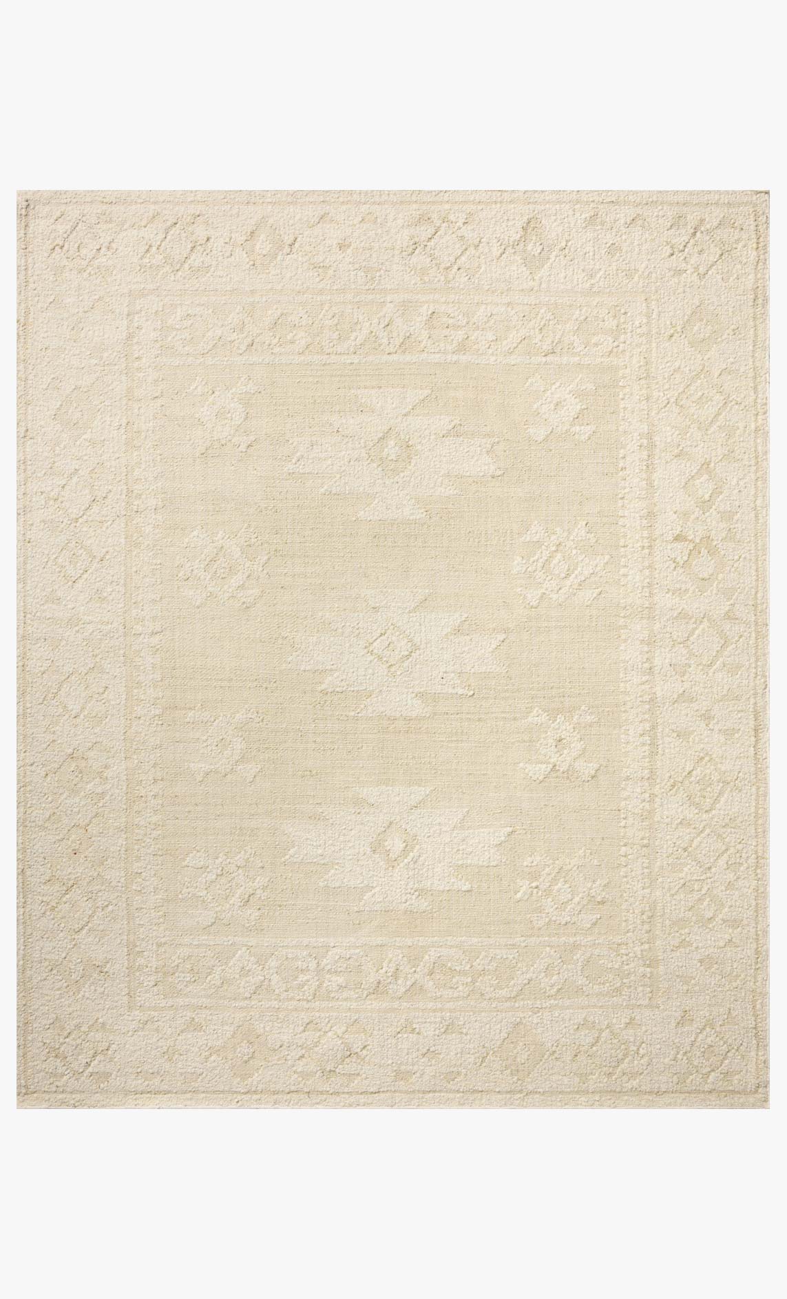 Loloi Alara Ivory / Natural Rug White Cliff Studio Area Rugs