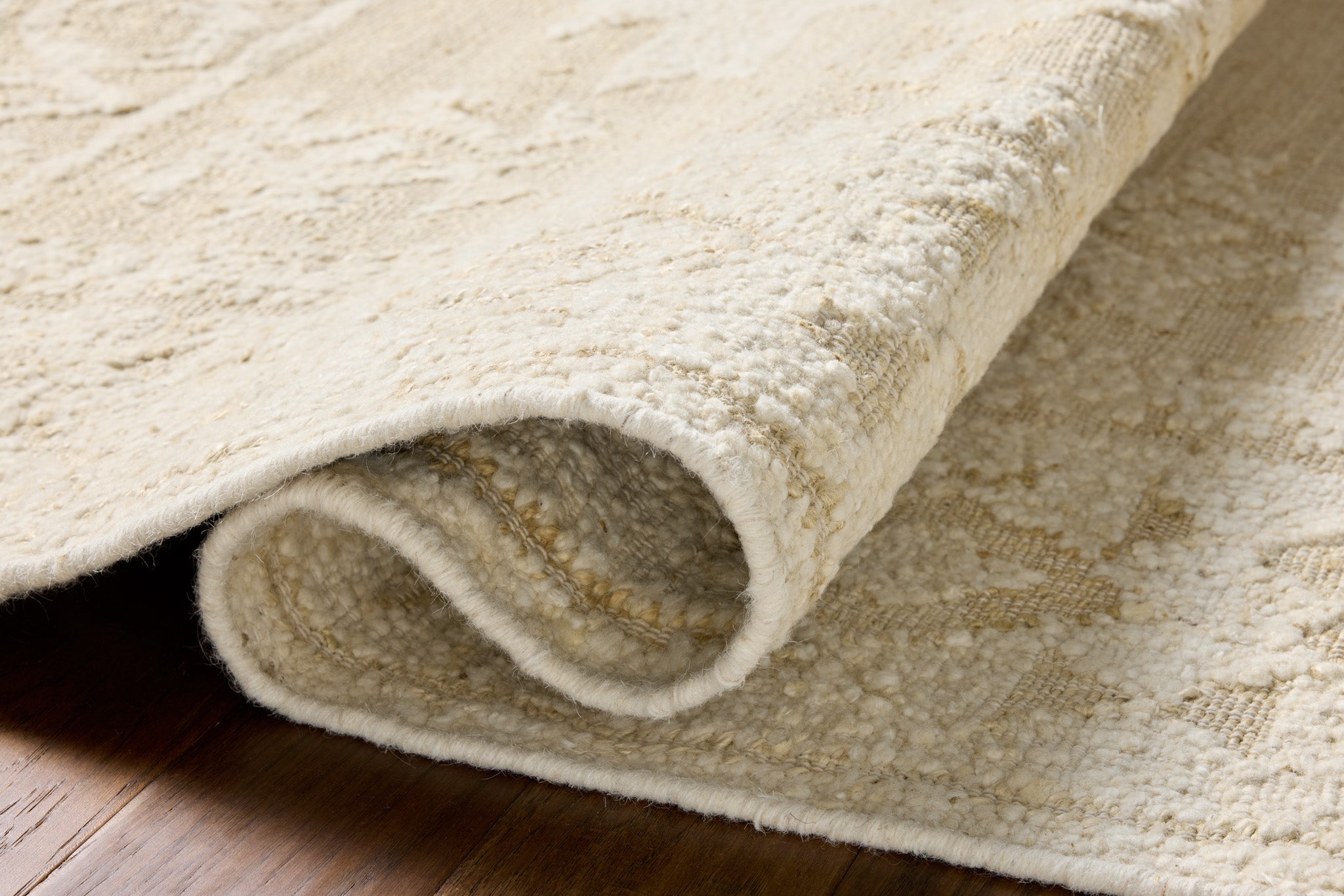 Loloi Alara Ivory / Natural Rug White Cliff Studio Area Rugs