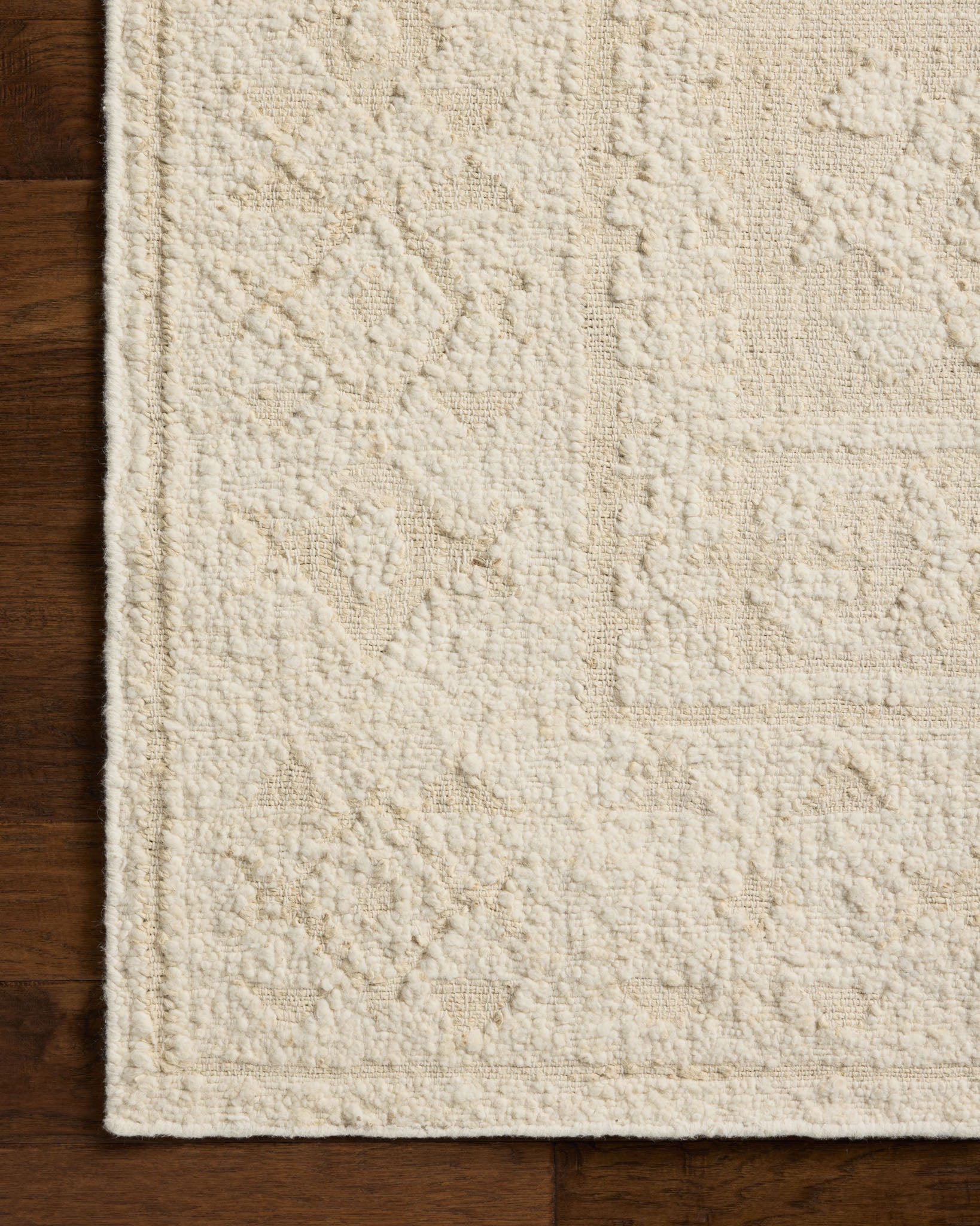 Loloi Alara Ivory / Natural Rug White Cliff Studio Area Rugs