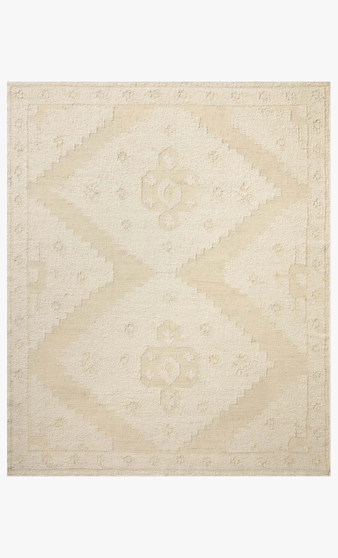 Loloi Alara Ivory / Natural Rug White Cliff Studio Area Rugs