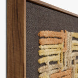Loloi Perpindicular Gold / Orange Wall Art White Cliff Studio Textile Art
