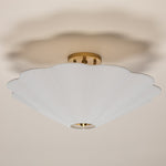 Jane Scalloped Semi Flush Light