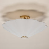 Jane Scalloped Semi Flush Light