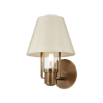 Cassette Wall Sconce in Patina Brass