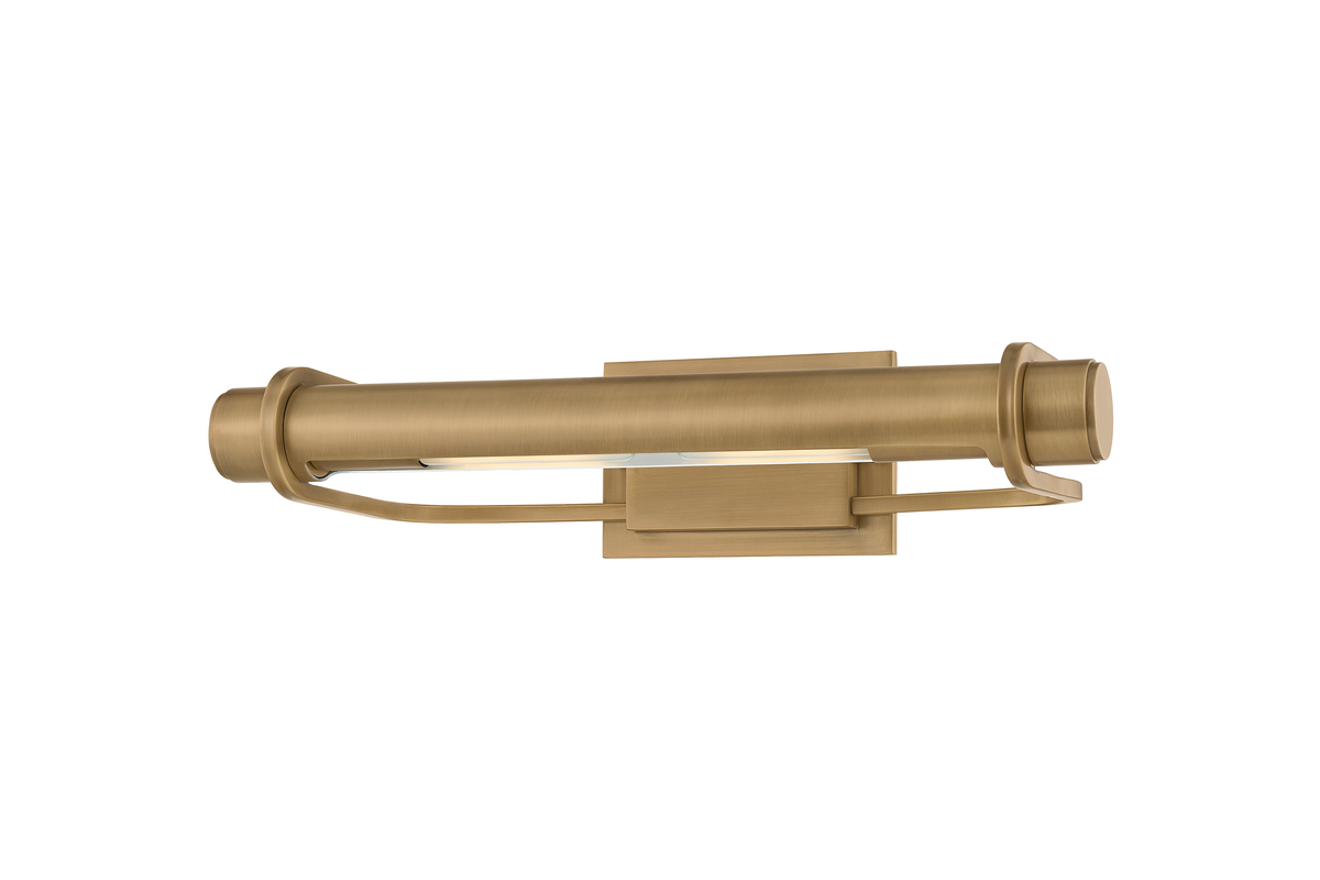 Troy Lighting Caspian Picture Light in Patina Brass - Detail Close-Up