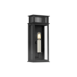 Troy Lighting Gridley Wall Sconce in Textured Black - Detail Close-Up