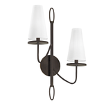 Marcus Double Wall Sconce in Bronze