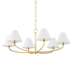 Hudson Valley Lighting Stacey Chandelier in Aged Brass - Additional View