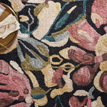 Loloi Belladonna Black / Berry Rug White Cliff Studio Area Rugs