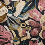 Loloi Belladonna Black / Berry Rug White Cliff Studio Area Rugs