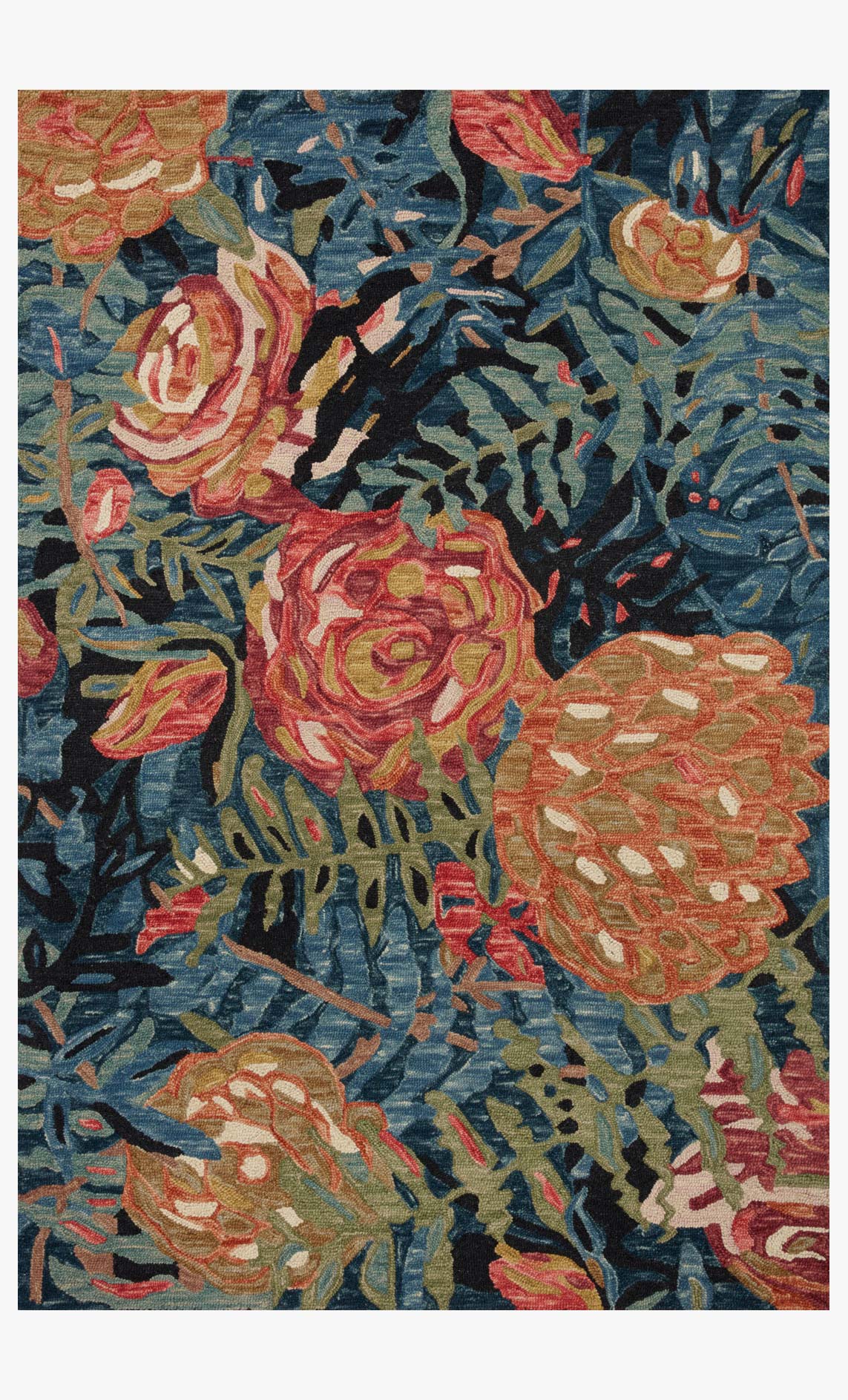 Loloi Belladonna Black / Fiesta Rug White Cliff Studio Area Rugs