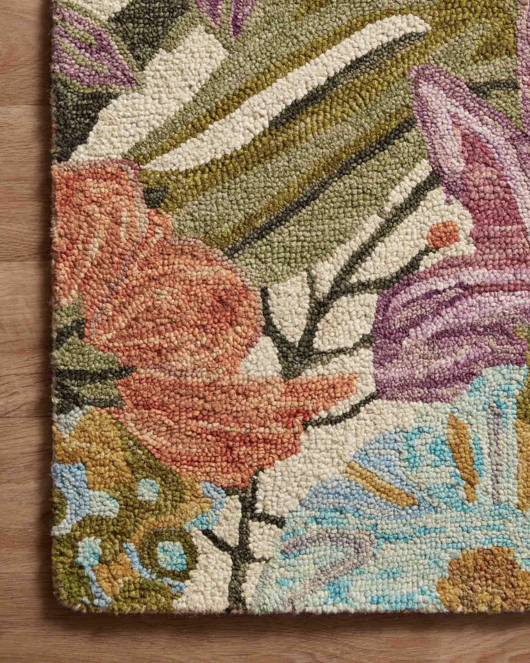 Loloi Belladonna Ivory / Multi Rug White Cliff Studio Area Rugs