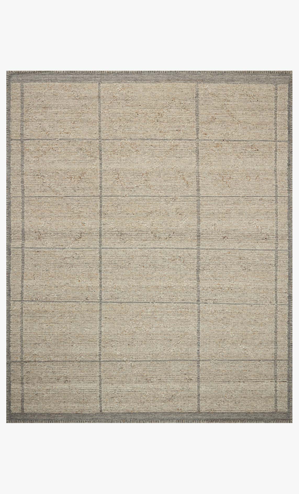 Amber Lewis x Loloi Bowie Fog / Grey Rug White Cliff Studio Area Rugs