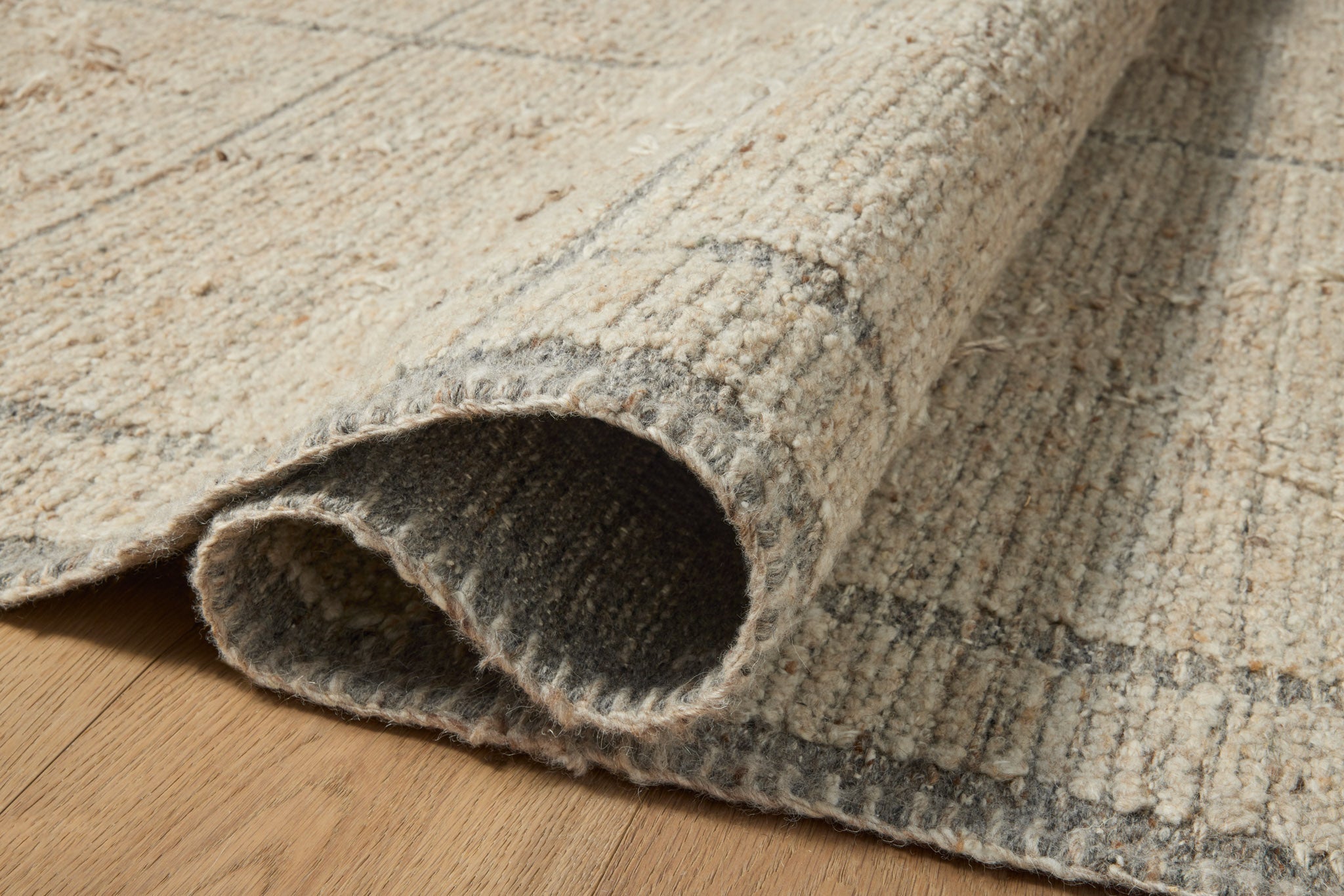 Amber Lewis x Loloi Bowie Fog / Grey Rug White Cliff Studio Area Rugs
