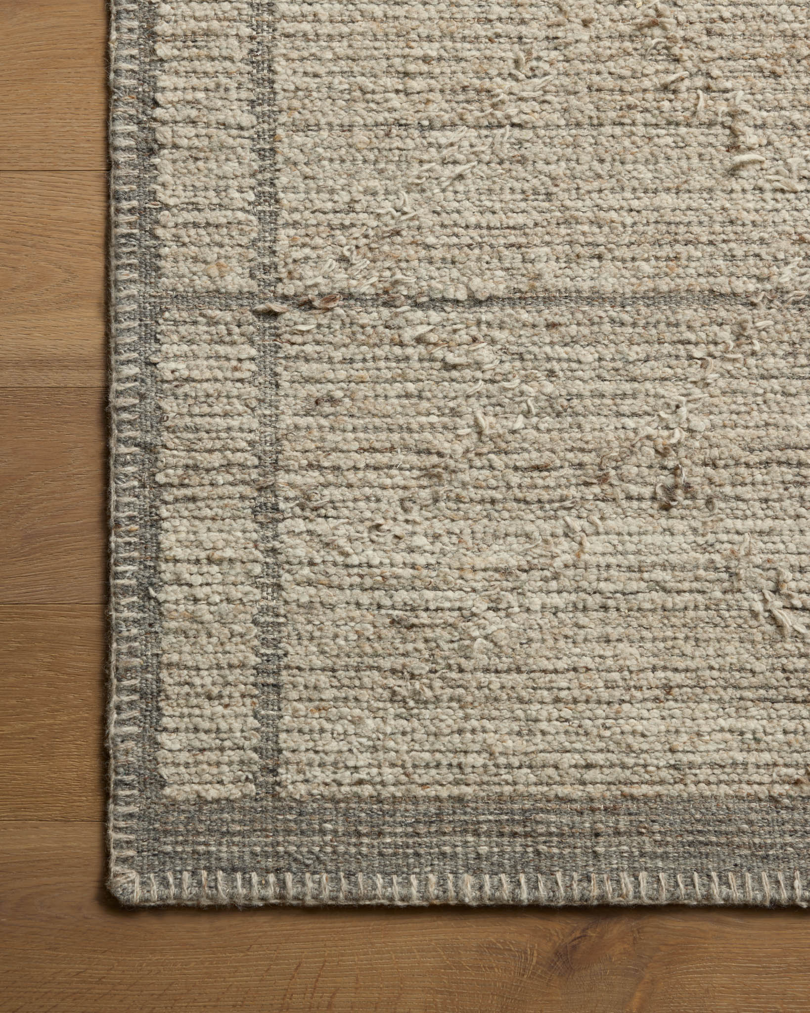 Amber Lewis x Loloi Bowie Fog / Grey Rug White Cliff Studio Area Rugs