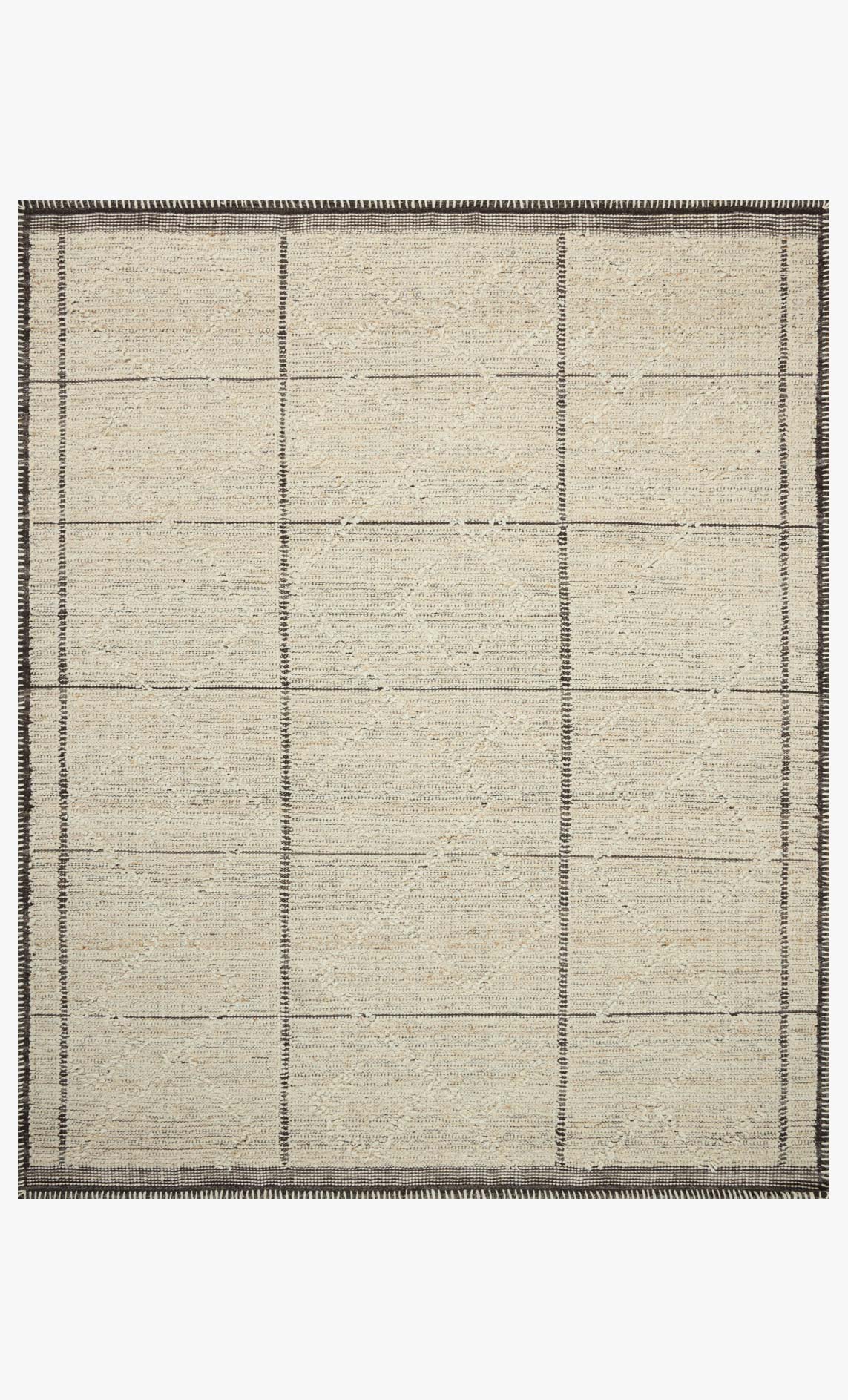 Amber Lewis x Loloi Bowie Ivory / Mocha Rug White Cliff Studio Area Rugs