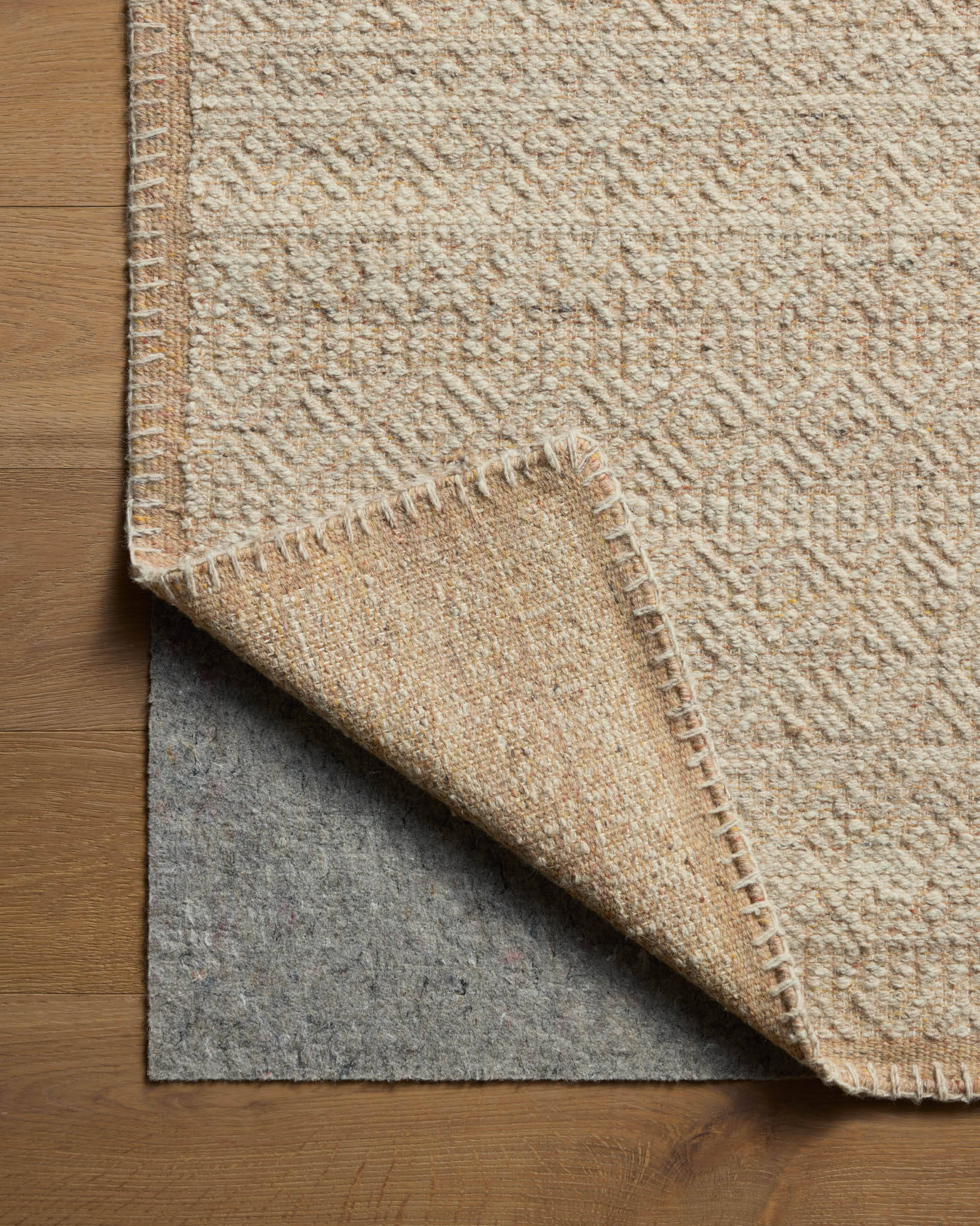 Amber Lewis x Loloi Bowie Pebble / Clay Rug White Cliff Studio Area Rugs