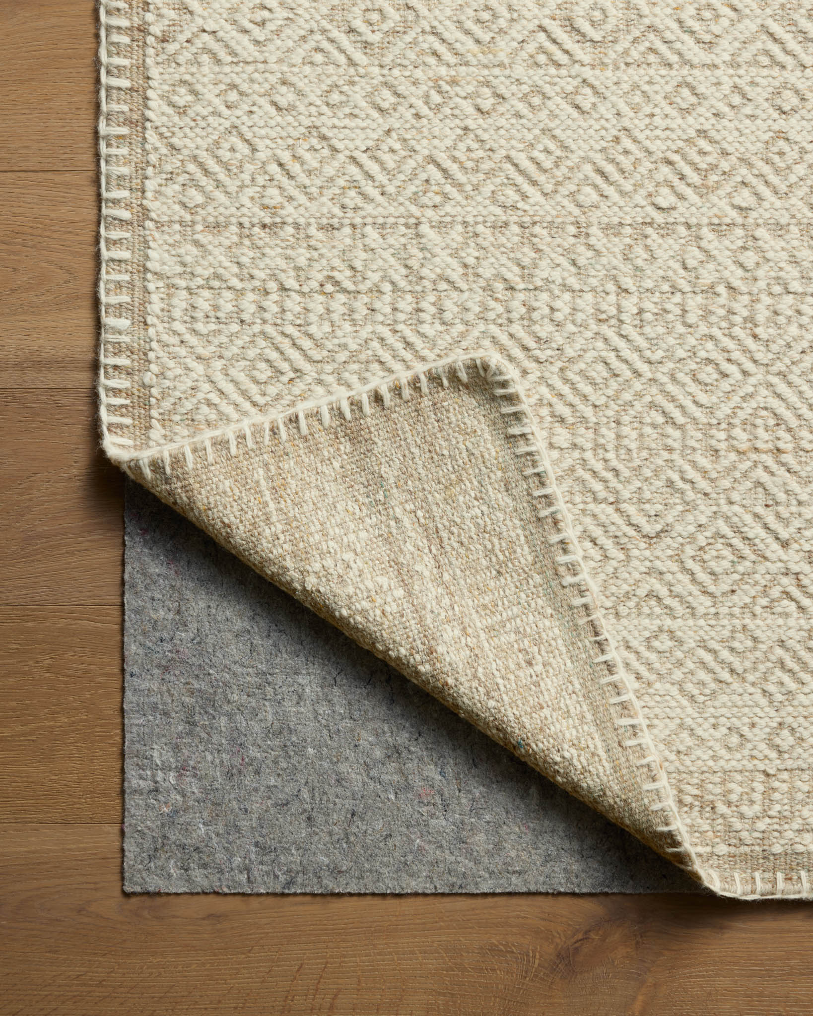 Amber Lewis x Loloi Bowie Ivory / Taupe Rug White Cliff Studio Area Rugs