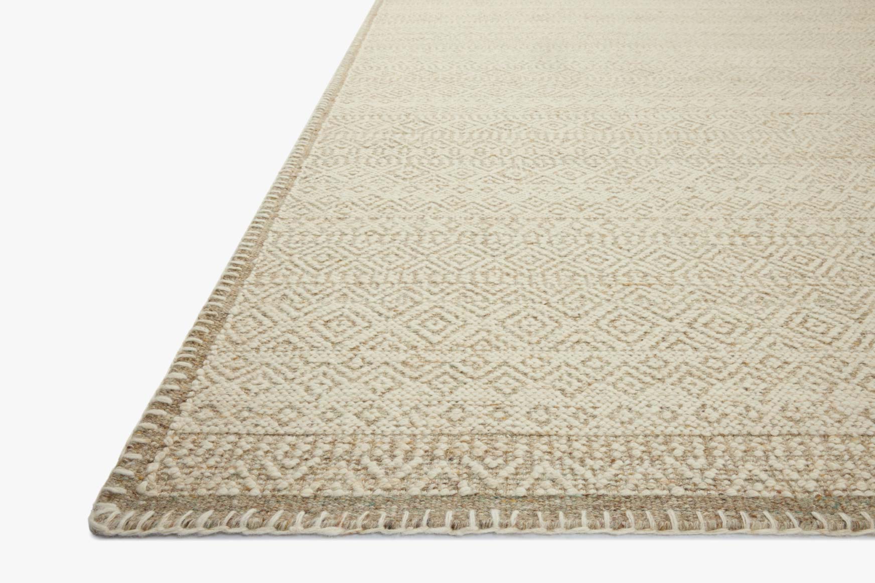 Amber Lewis x Loloi Bowie Ivory / Taupe Rug White Cliff Studio Area Rugs