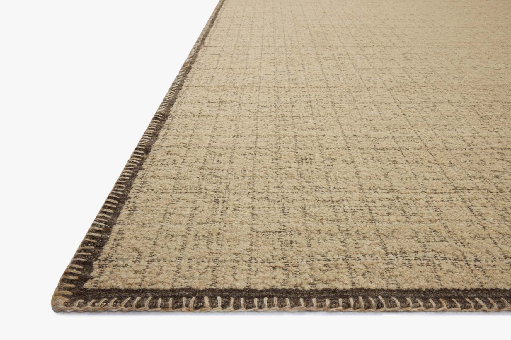 Amber Lewis x Loloi Bowie Sand / Coffee Rug White Cliff Studio Area Rugs