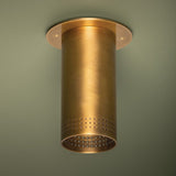Berger Flush Mount Ceiling Light in Patina Brass