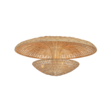 Troy Lighting Draco Semi Flush in Bronze Leaf - Detail Close-Up