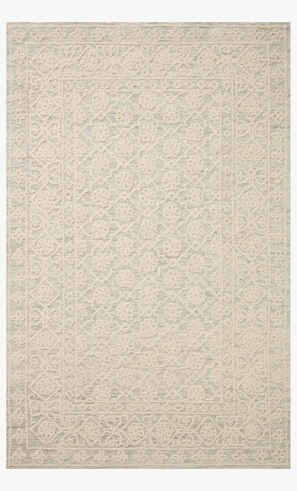 Loloi Cecelia Mist / Ivory Rug White Cliff Studio Area Rugs