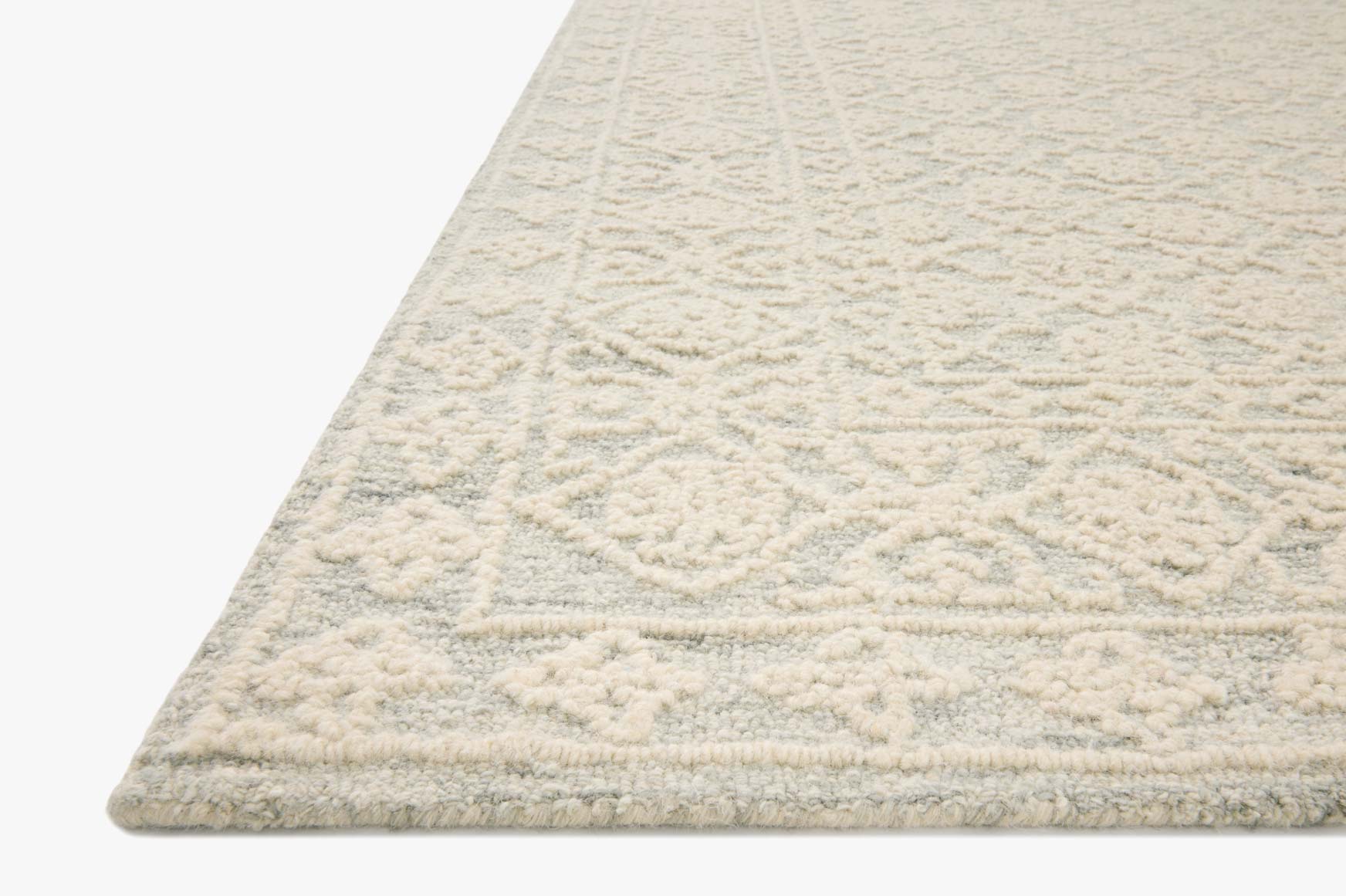 Loloi Cecelia Mist / Ivory Rug White Cliff Studio Area Rugs