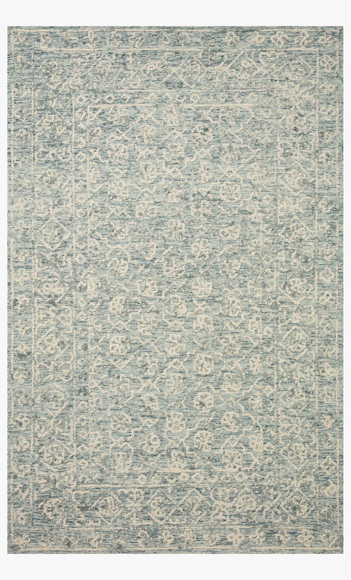 Loloi Cecelia Ocean / Ivory Rug White Cliff Studio Area Rugs